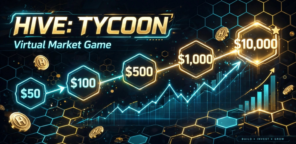 HIVE: Tycoon — $50 to $10,000 progression